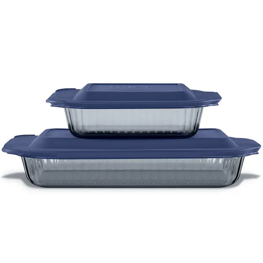 Pyrex Colors - 4pc Bakeware, Smoke Color Bakeware
